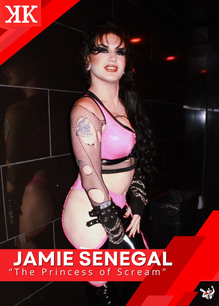 Jamie Senegal “the Princess of Scream” trading card PW Catalog