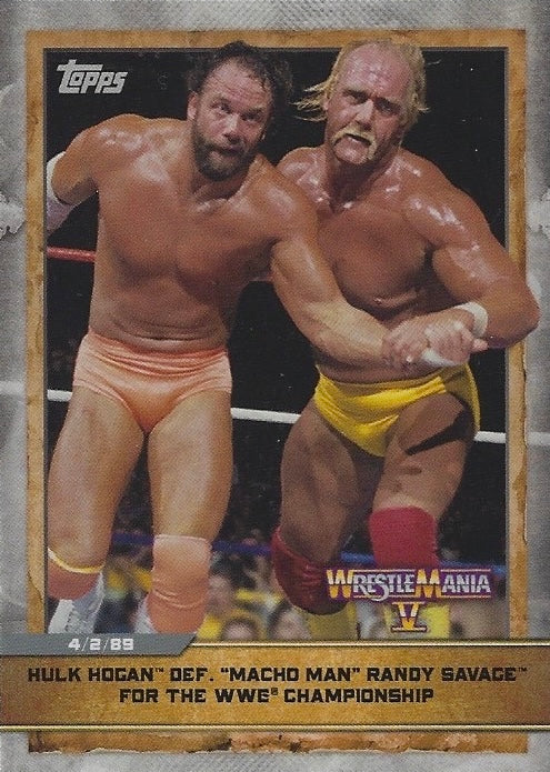 Wrestlemania V – Hulk Hogan DEF. “Macho Man” Randy Savage for the WWE Championship