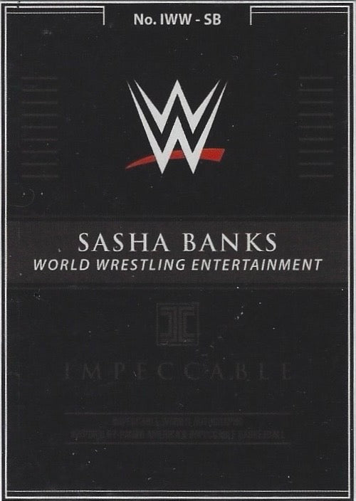 Sasha Banks – World Wrestling Entertainment trading card PW Catalog