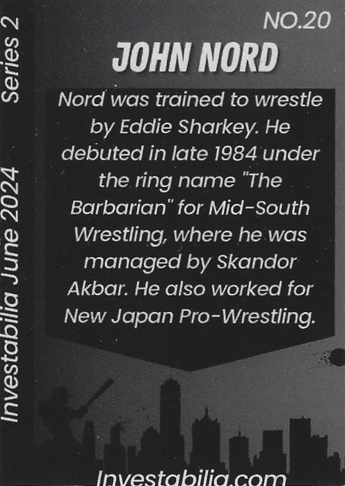 Berzerker trading card PW Catalog