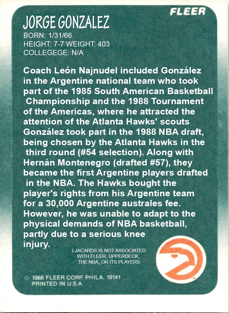 Jorge Gonzalez – Hawks