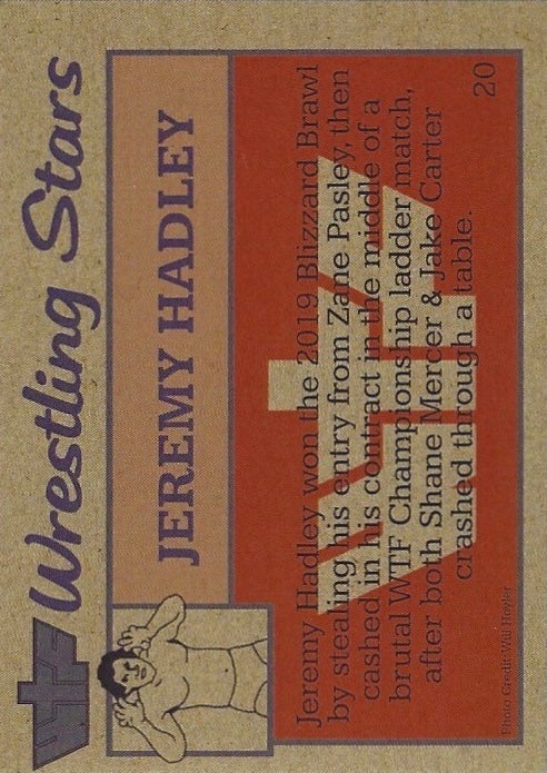 Jeremy Hadley trading card PW Catalog