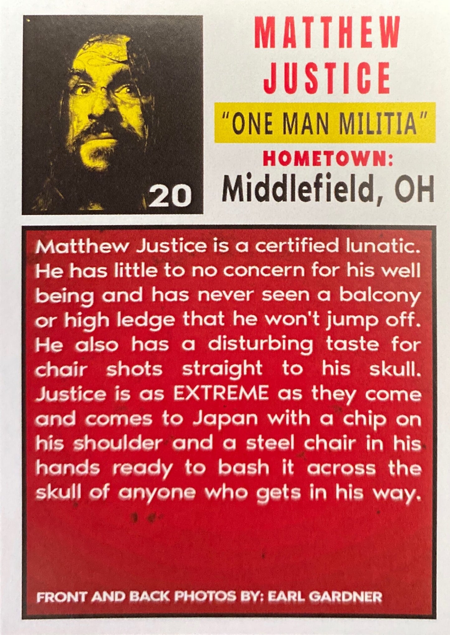 “One Man Militia” Matthew Justice - image 2