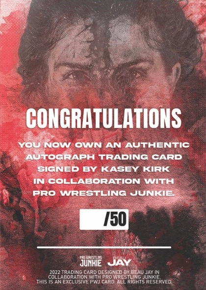 Kasey Kirk trading card PW Catalog