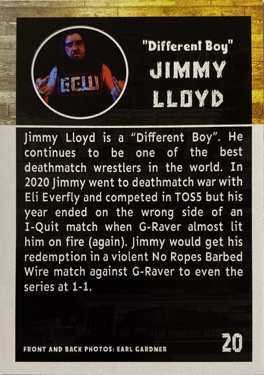 “Different Boy” Jimmy Lloyd trading card PW Catalog