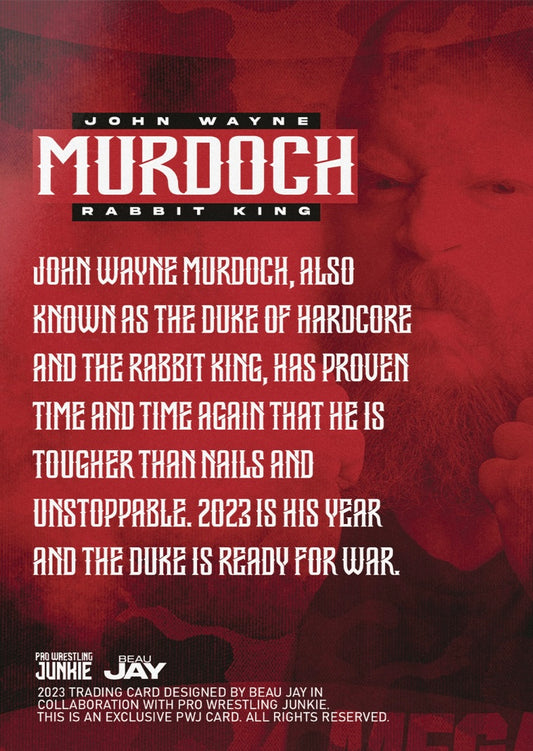 Rabbit King John Wayne Murdoch trading card PW Catalog