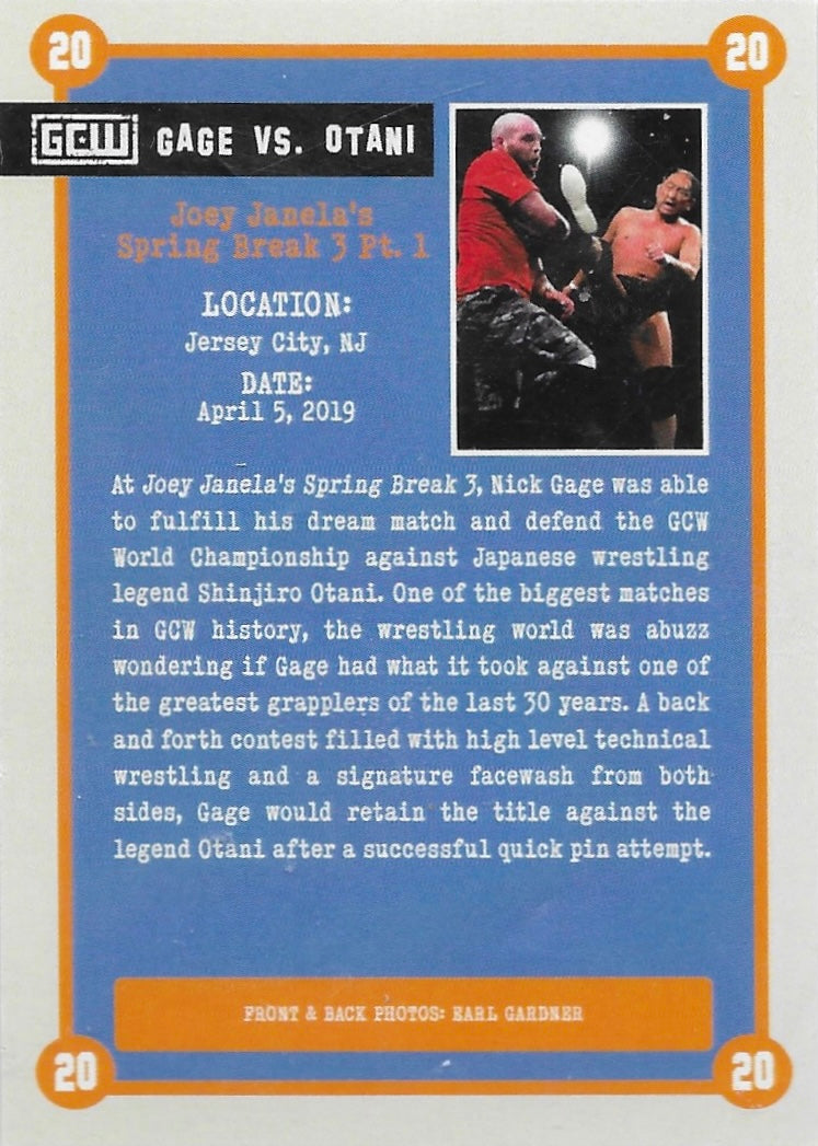 Legacy Match – Gage vs. Otani - image 2