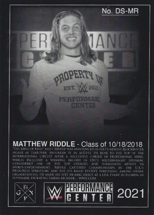 Matthew Riddle / Riddle – Class of 10/18/2018