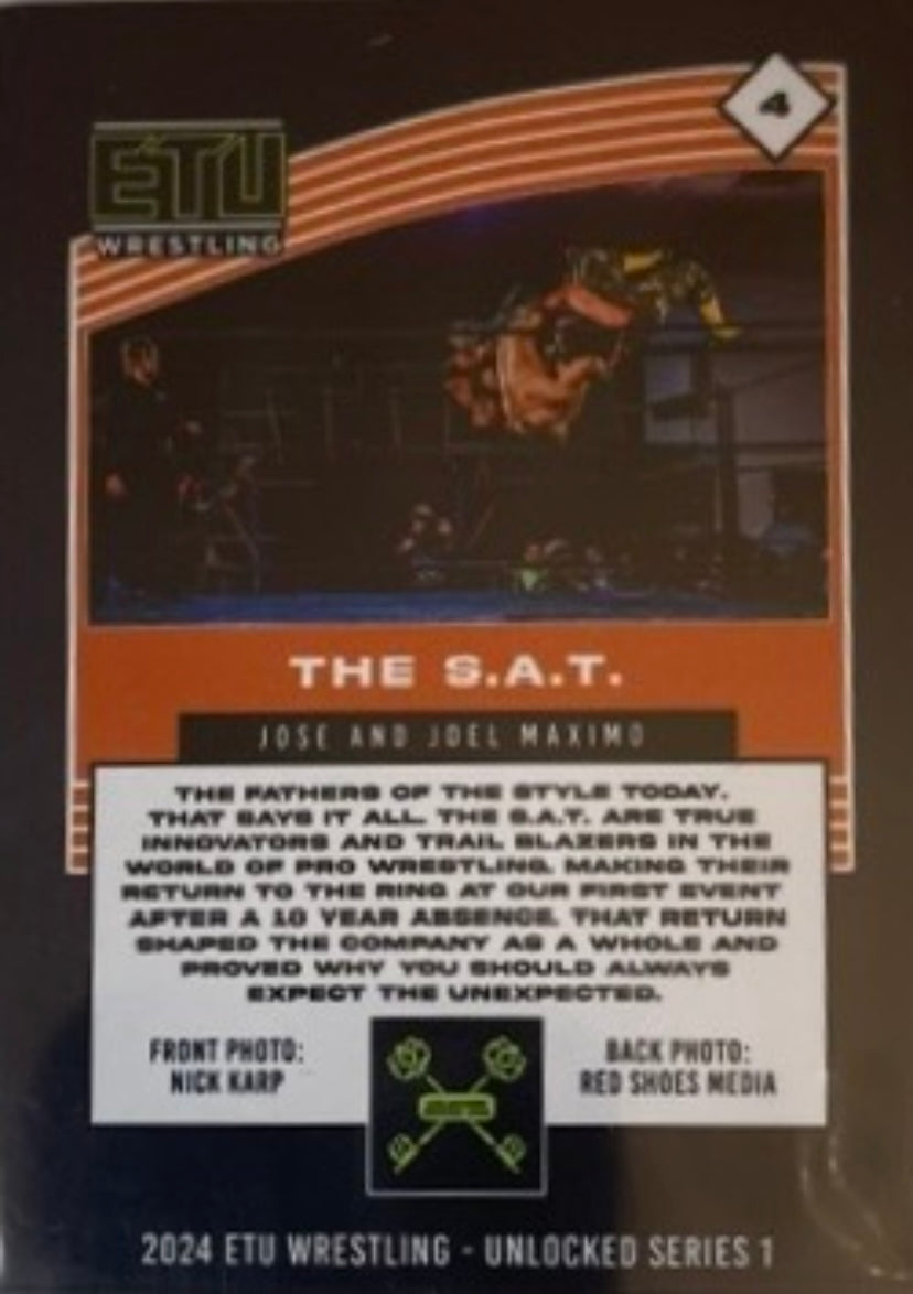 Jose & Joel Maximo – the S.A.T. trading card PW Catalog