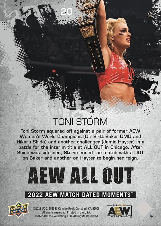 Toni Storm – Toni Storm Fends OFF DR. Britt Baker DMD, Hikaru Shida and Jamie Hayter at All Out to Claim the AEW Interim Women’s Championship