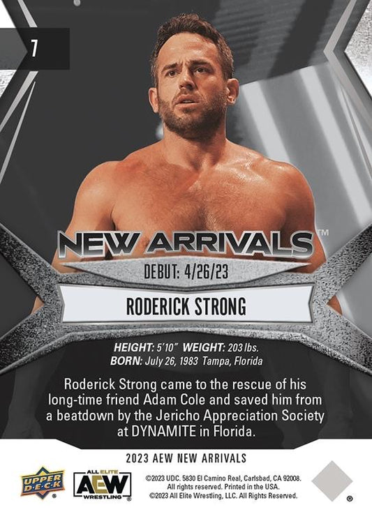 Roderick Strong trading card PW Catalog