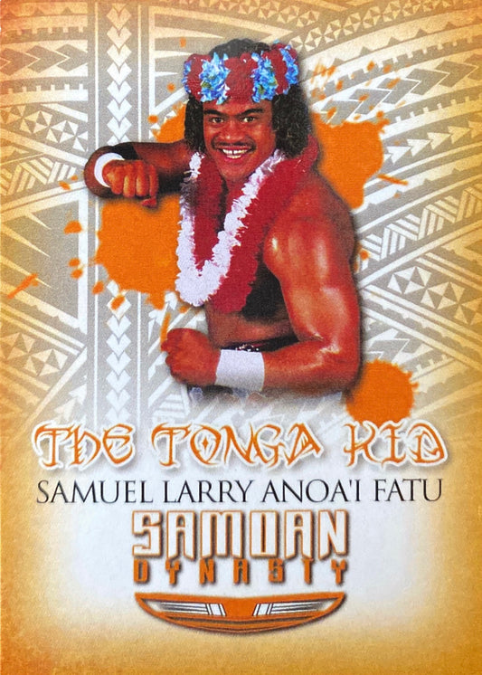 Samuel Larry Anoa’i Fatu – the Tonga Kid trading card PW Catalog