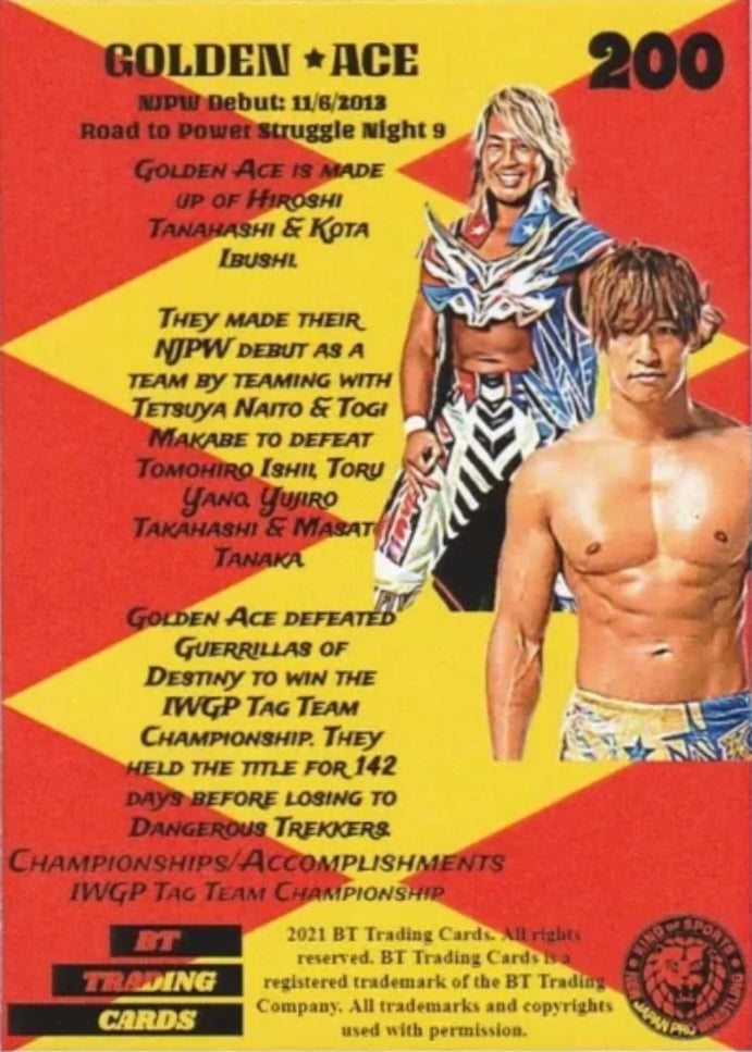 Golden ACE trading card PW Catalog