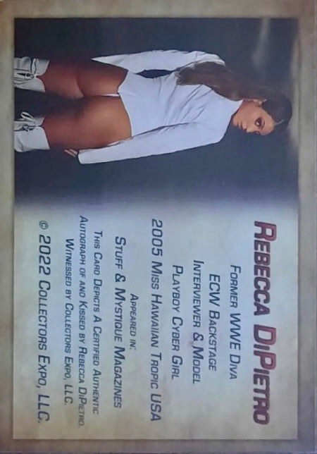 Rebecca Dipietro trading card PW Catalog