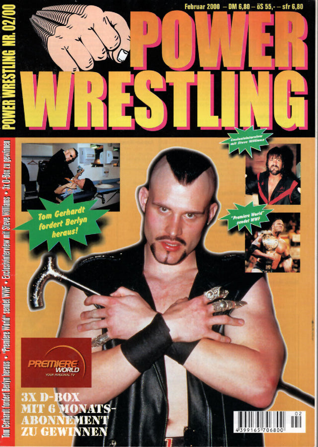 Power Wrestling Magazine February 2000 Magazine PWcatalog