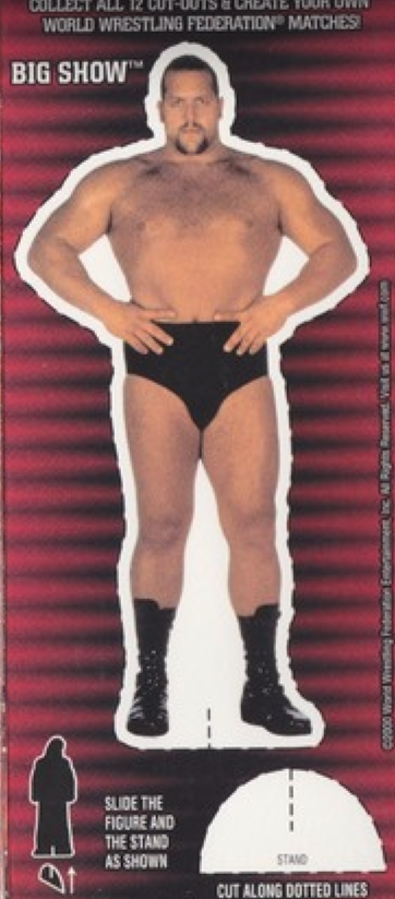 Big Show WWF Ice Cream Cut-out 2000 Good Humor PW Catalog