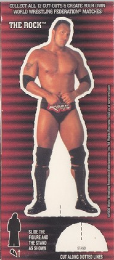 The Rock WWF Ice Cream Cut-out 2000 Good Humor PW Catalog