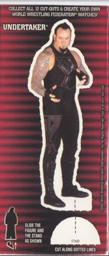Undertaker WWF Ice Cream Cut-out 2000 Good Humor PW Catalog