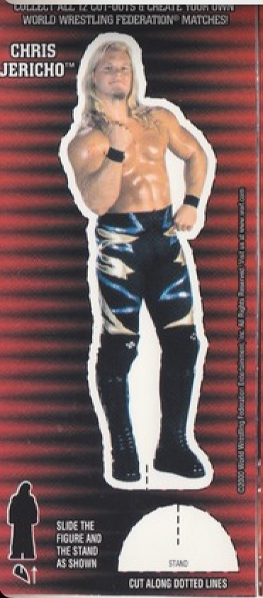 Chris Jericho WWF Ice Cream Cut-out 2000 Good Humor PW Catalog
