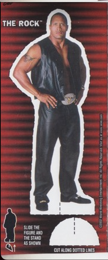 The Rock WWF Ice Cream Cut-out 2002 Good Humor PW Catalog