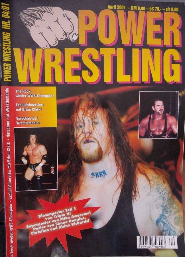 Power Wrestling Magazine April 2001 Magazine PWcatalog