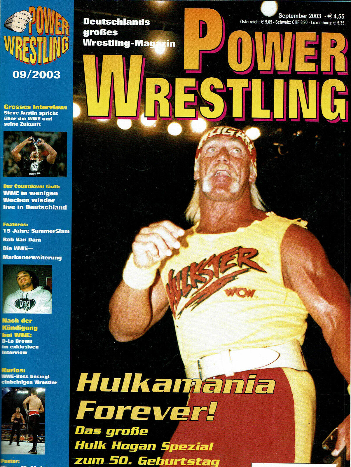 Power Wrestling Magazine September 2003 Magazine PWcatalog