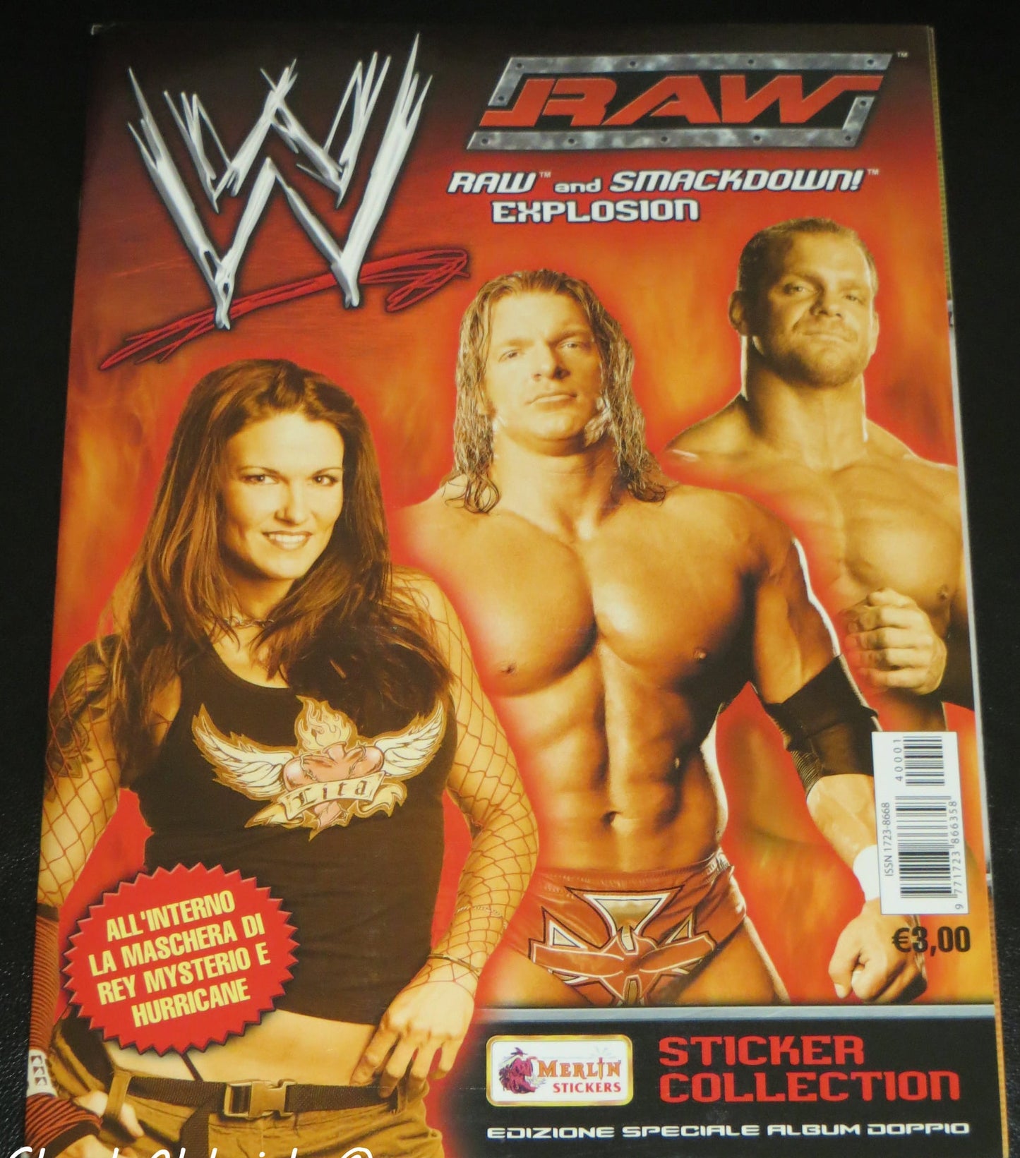 WWE Raw Stickers Album 2004 Stickers Album PW Catalog