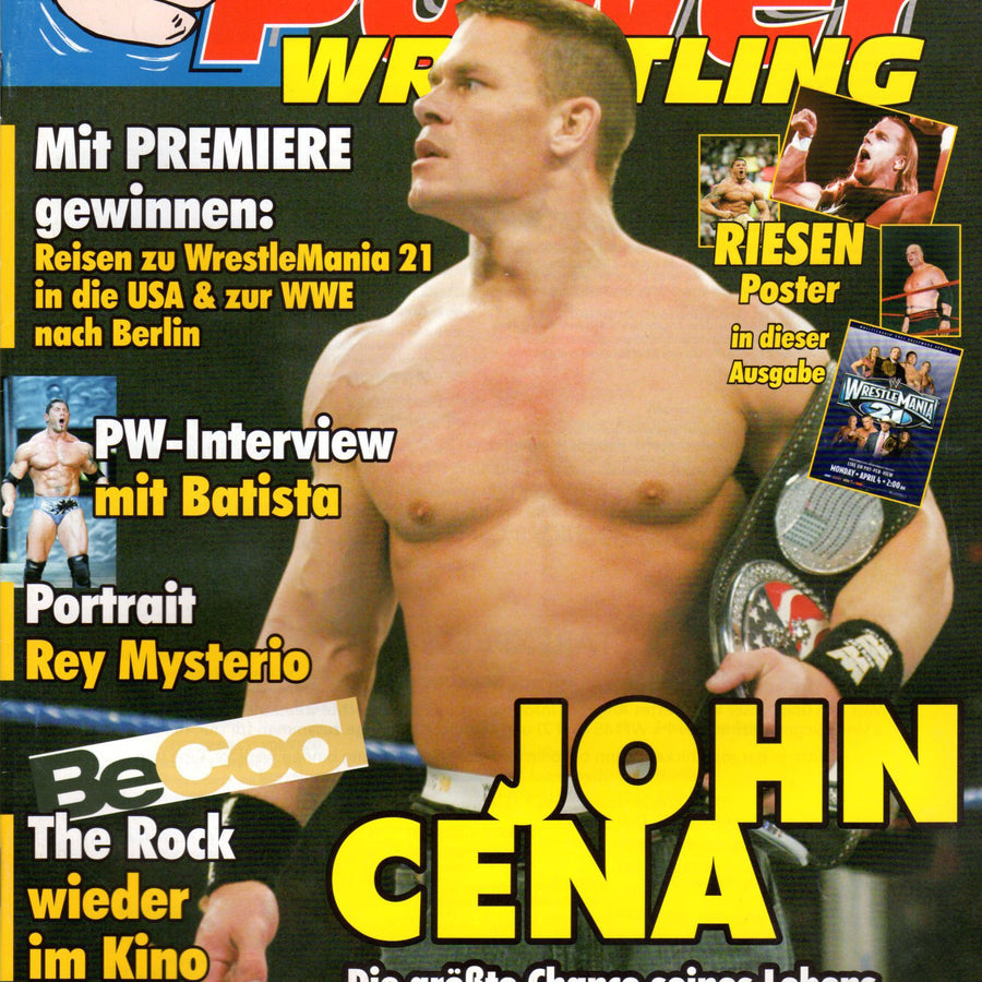 Power Wrestling Magazine April 2005 Magazine PWcatalog