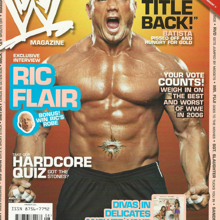 WWE Magazine August 2006 from The United Kingdom Magazine PWcatalog