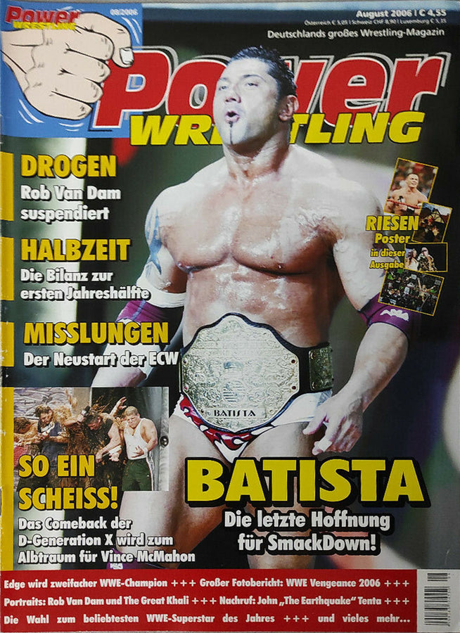 Power Wrestling Magazine August 2006 Magazine PWcatalog