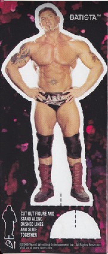 Batista WWF Ice Cream Cut-out 2006 Good Humor PW Catalog