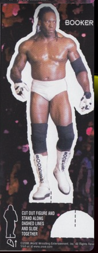 Booker T WWF Ice Cream Cut-out 2006 Good Humor PW Catalog