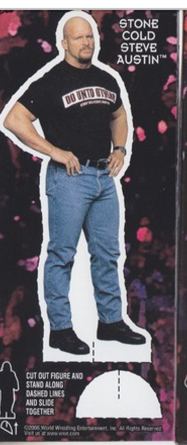 Steve Austin WWF Ice Cream Cut-out 2006 Good Humor PW Catalog
