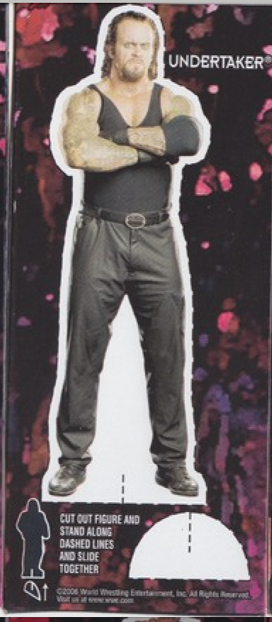 Undertaker WWF Ice Cream Cut-out 2006 Good Humor PW Catalog