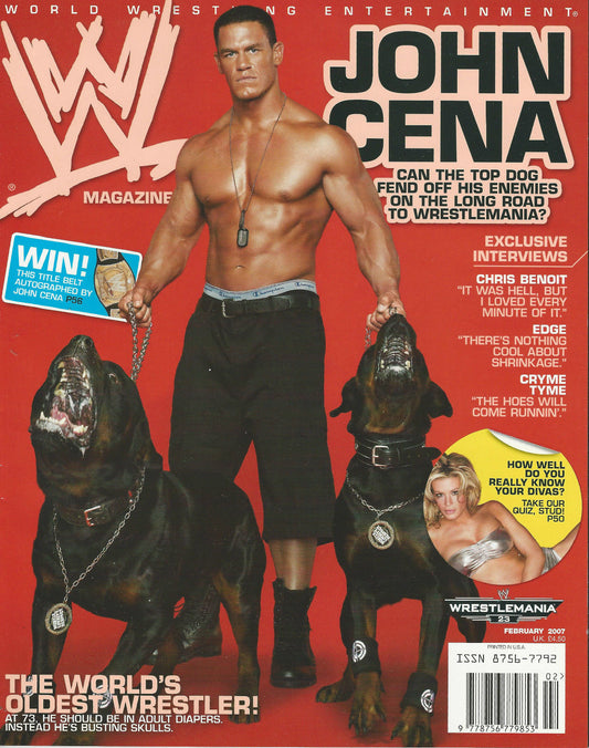 WWE Magazine February 2007 from The United Kingdom