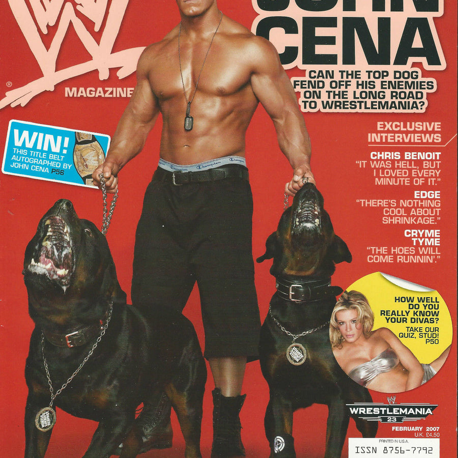 WWE Magazine February 2007 from The United Kingdom Magazine PWcatalog