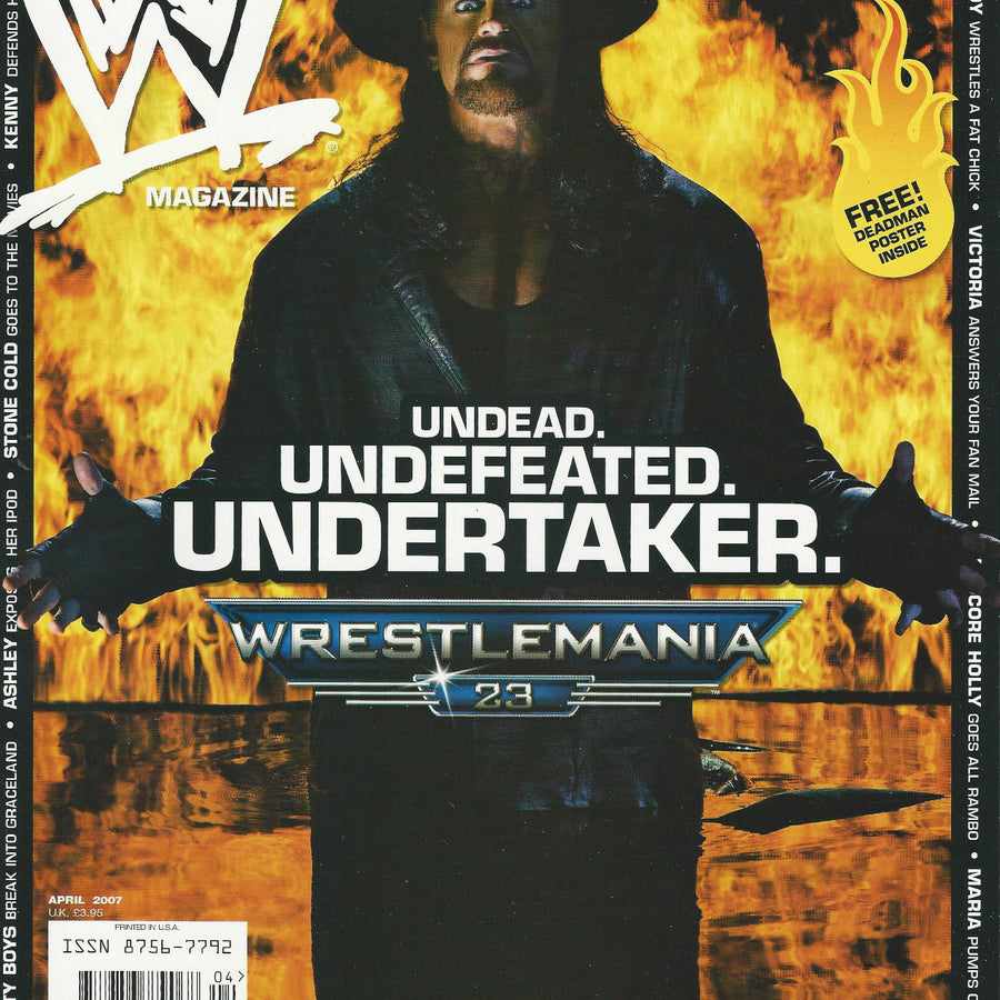 WWE Magazine April 2007 from The United Kingdom Magazine PWcatalog
