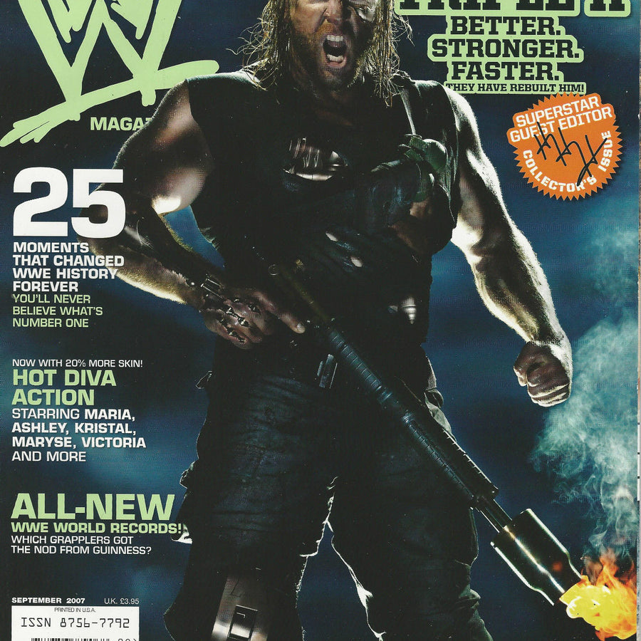 WWE Magazine September 2007 from The United Kingdom Magazine PWcatalog
