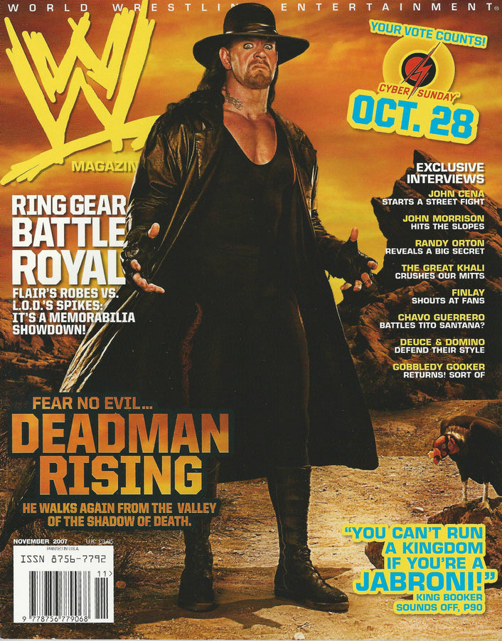 WWE Magazine November 2007 from The United Kingdom