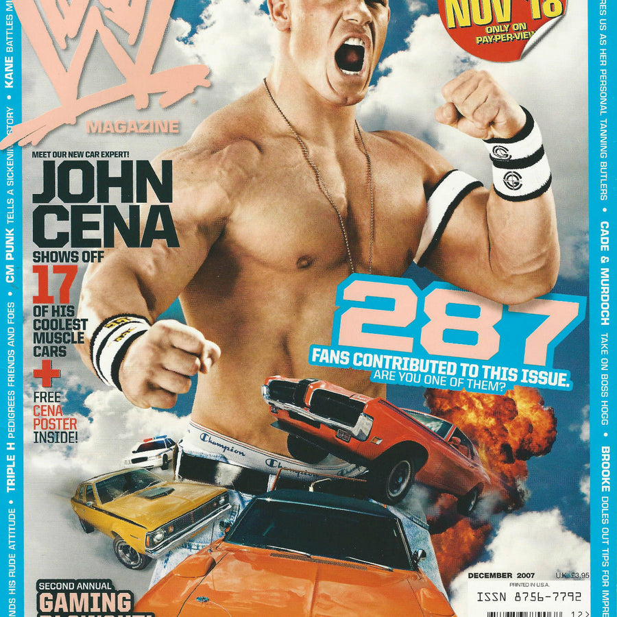 WWE Magazine December 2007 from The United Kingdom Magazine PWcatalog