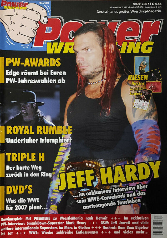 Power Wrestling Magazine March 2007 Magazine PWcatalog