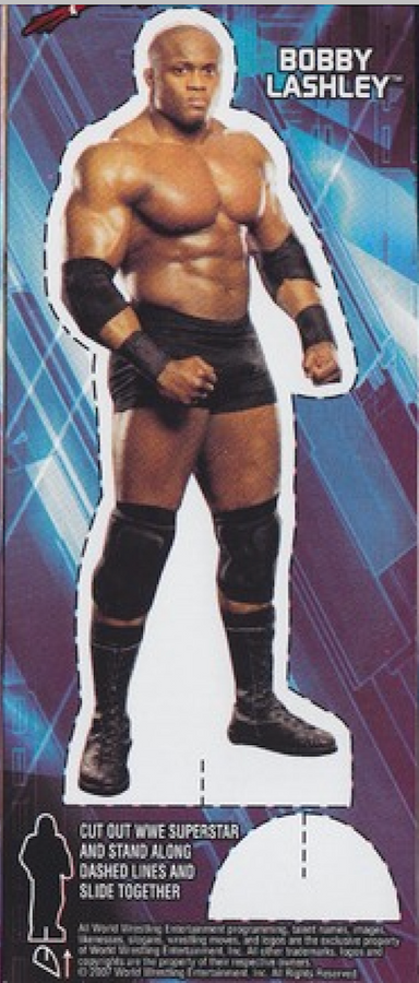 Bobby Lashley 2007 WWE Ice Cream Cut-out Unilever PW Catalog