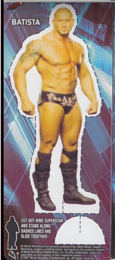 Batista 2007 WWE Ice Cream Cut-out Unilever PW Catalog