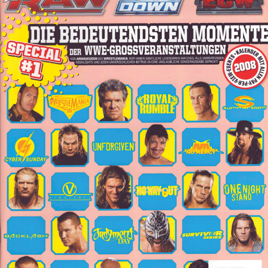 WWE Special 1 from Germany 2008 Magazine PWcatalog