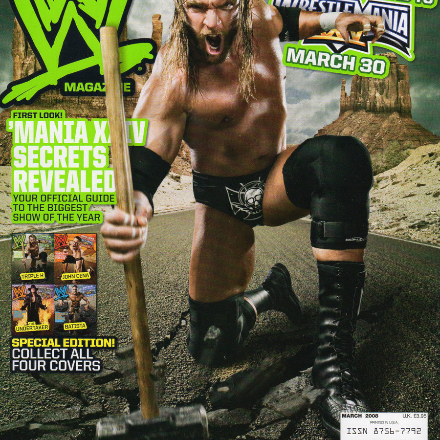 WWE Magazine March 2008 from The United Kingdom HHH Magazine PWcatalog
