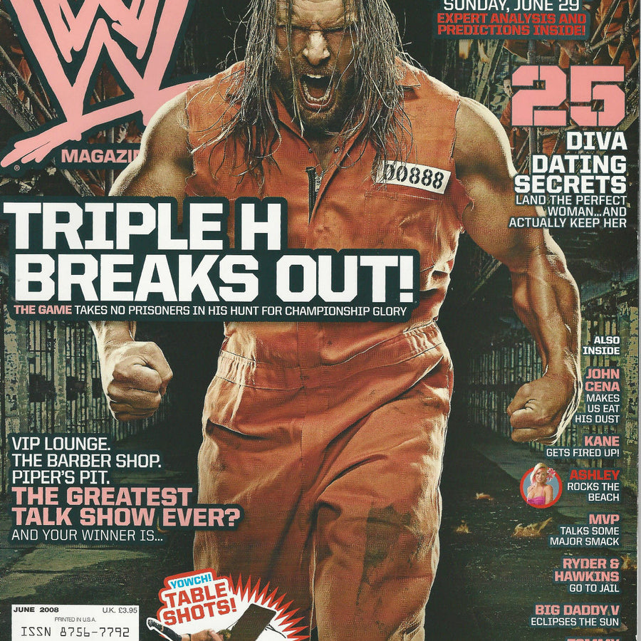 WWE Magazine June 2008 from The United Kingdom Magazine PWcatalog