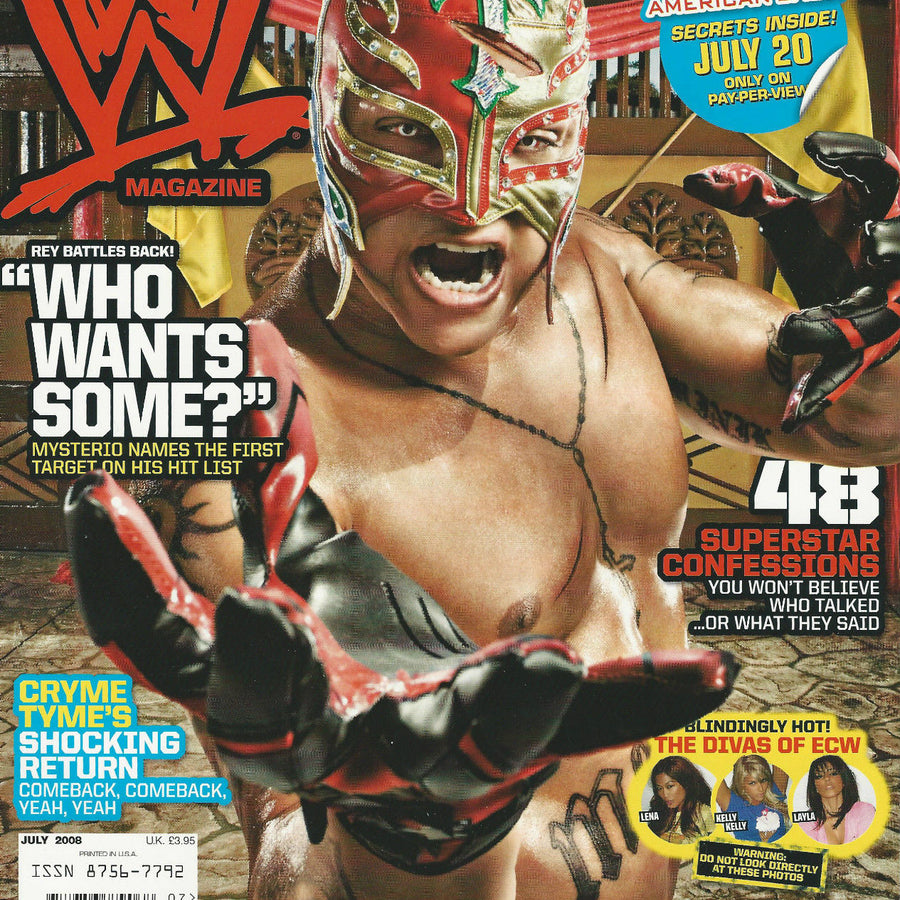 WWE Magazine July 2008 from The United Kingdom Magazine PWcatalog