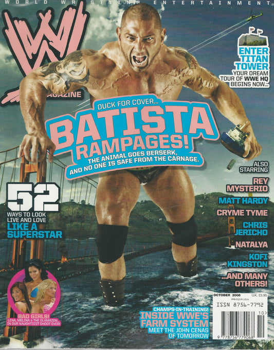 WWE Magazine October 2008 from The United Kingdom