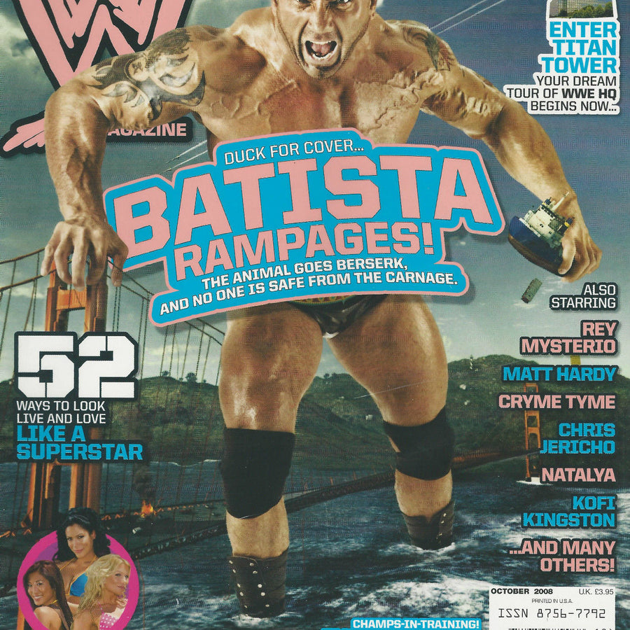 WWE Magazine October 2008 from The United Kingdom Magazine PWcatalog