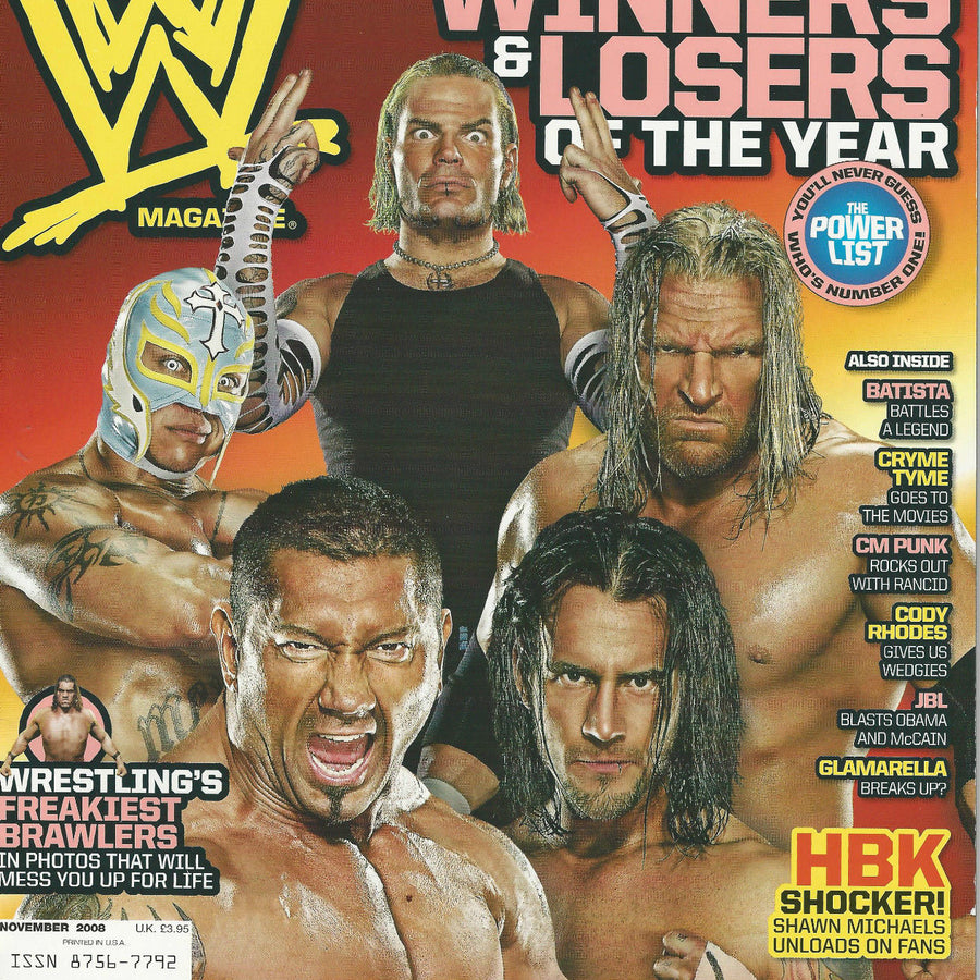 WWE Magazine November 2008 from The United Kingdom Magazine PWcatalog